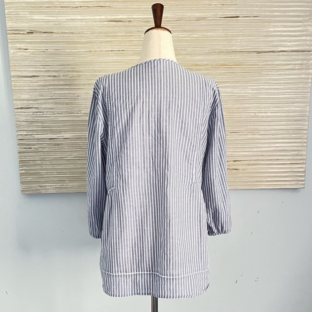 J.Jill 100% cotton peasant blouse size S - Picture 9 of 11